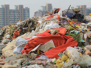 Buried waste sorting production line