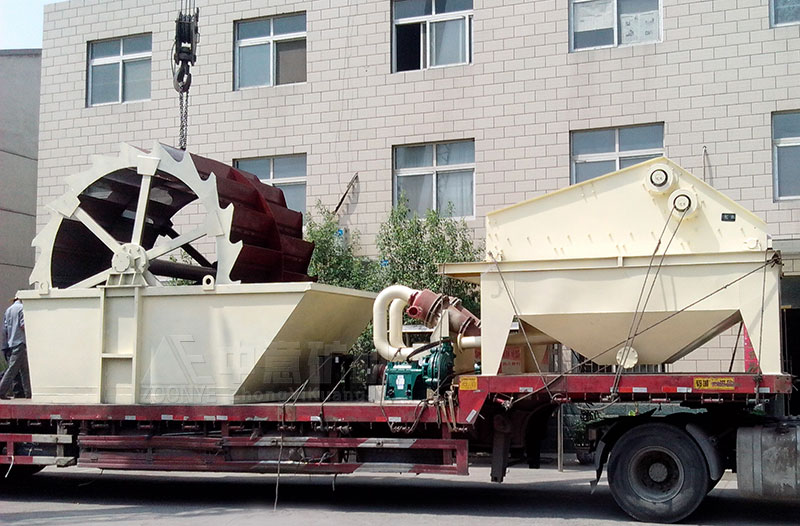 Bucket sand washing machine delivery site